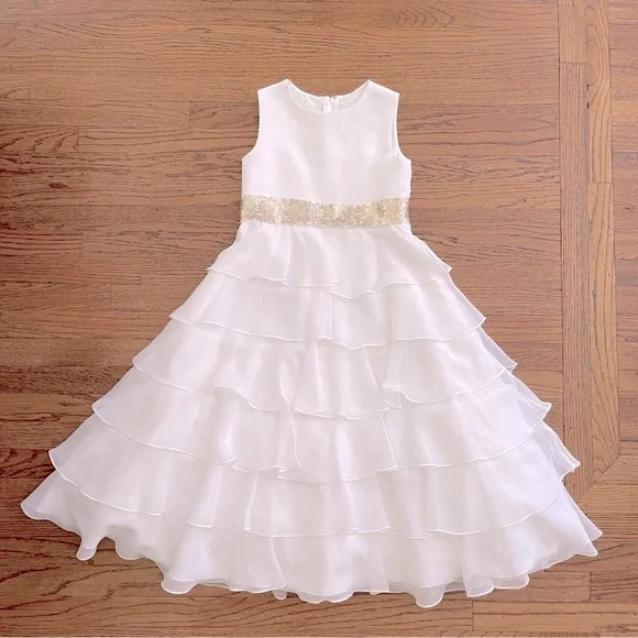 us angels organza dress Us Angels Flower Girl *Organza 409* (A Custom Event) Sizes 12m to 14-